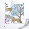 Chinoiserie Pagoda Leopards Pink And Rust Asian Inspired Watercolor Landscape Custom Printed Fabric by Spoonflower Various Fabrics by the Yard or Fat Quarter